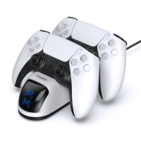 Зарядная станция DOBE для 2-х контроллеров Playstation DualSense 5, RGB, TP5-0515S