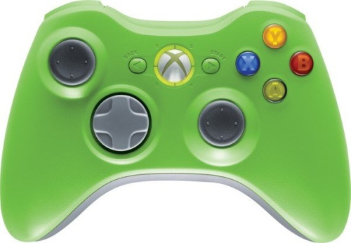 Геймпад беспроводной для XBOX360 (Дубликат) Зелёный[XBOX 360]